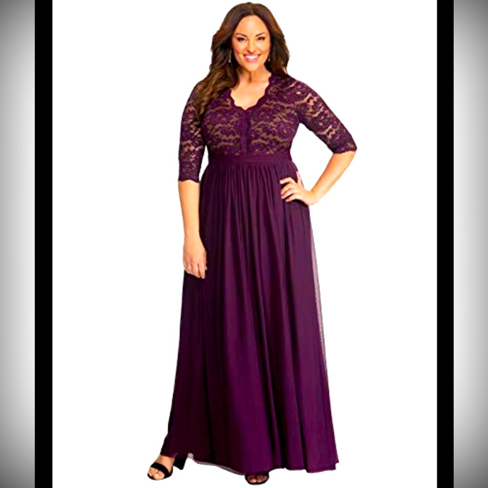 Kiyonna Jasmine Lace Evening Gown 3x